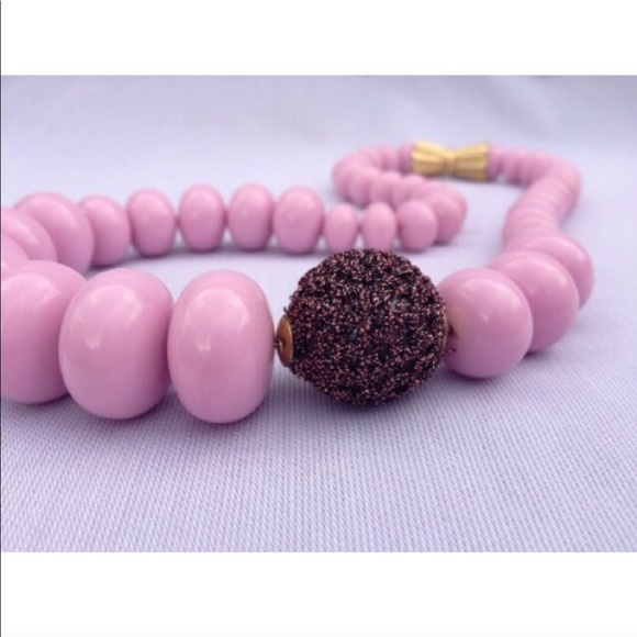 Hand Crafted Jewelry - Handmade Repurposed Vintage Pink Beaded Necklace with One-of-a-Kind Clasp